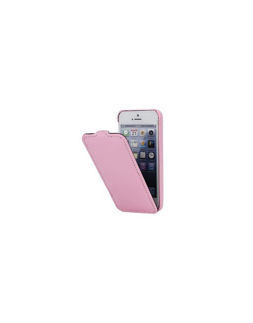 Continu De andere dag Misverstand Lederen Flip case Melkco iPhone 5(s)/SE - Roze