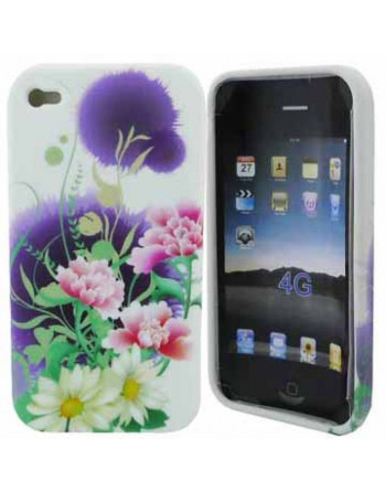 Tpu cover colorful flower