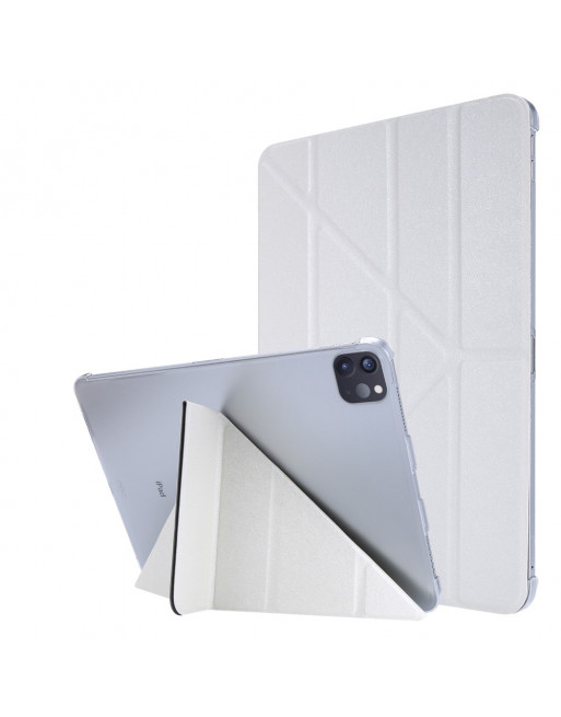 Maak een sneeuwpop Koning Lear Mos Origami hoes iPad - iPad Air hoes wit - iPad pro 11 inch hoesje - ZWC