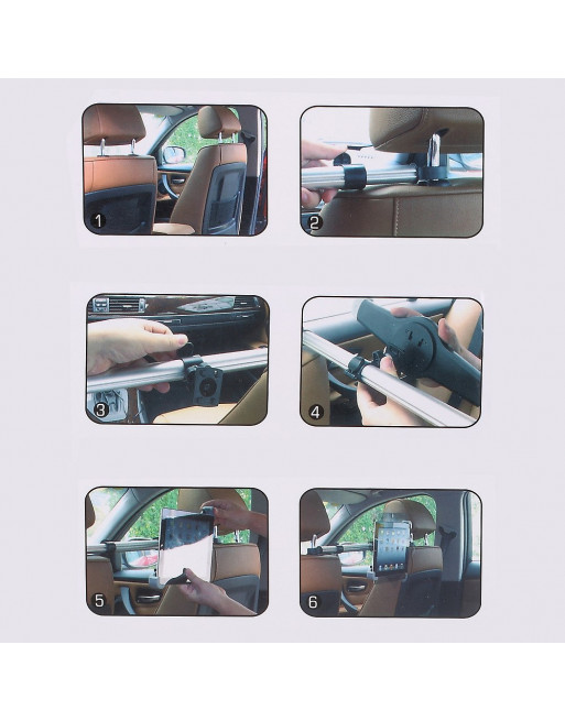 Fantastisch Weggelaten betaling iPad / iPhone - auto - hoofdsteun houder - met 360° rotatie - ZWC