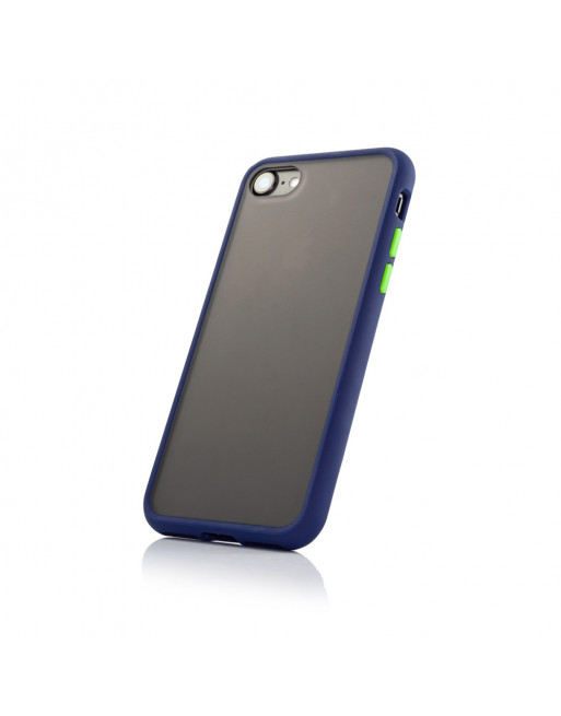 Glad lint sap Case iphone 7 bumper - blauw - ook geschikt voor iphone 8 - Blackmoon