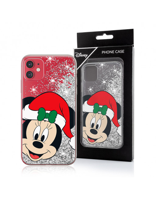 Met name boom mineraal iPh 7 / 8 Plus hoesje - kerstmuts - glitters - Disney iPhone hoesjes