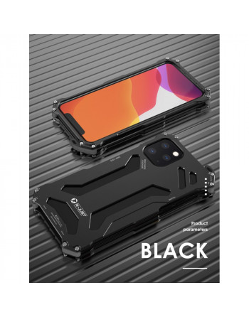 Metalen hoesje - iPhone Pro Max - schokbestendig - zwart- ZWC