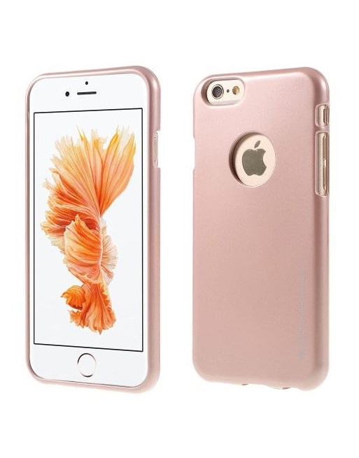 Politie Citroen Mevrouw MERCURY GOOSPERY i JELLY Softcase voor iPhone 6s - roze goud
