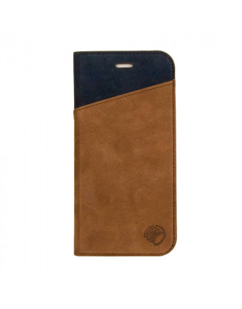 doneren Wedstrijd Vesting Leren bookcase Imoshion Iphone 6(s) bruin-blauw