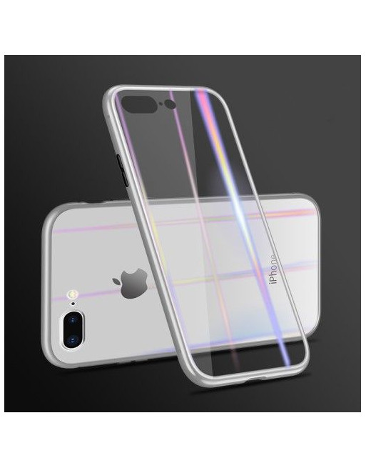Magnetisch frame + glazen achterkant iPhone 7/8 Plus- Baseus