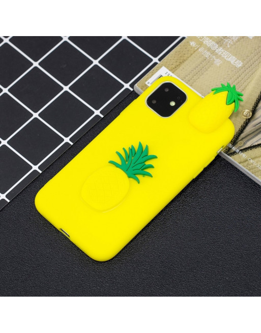 Extremisten Luxe Voorgevoel Case iPhone 11 (6.1 inch) - ananas - Geel